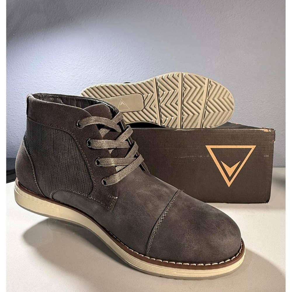 Vance Co‎ Men's Austin Grey Cap Toe Boot 8.5